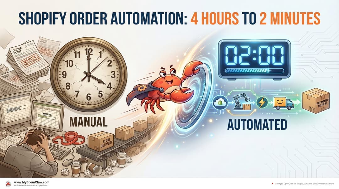 Shopify Order Automation: 4 Hrs to 2 Min