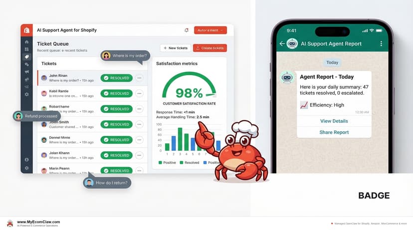 AI Support Agent for Shopify: 24/7
